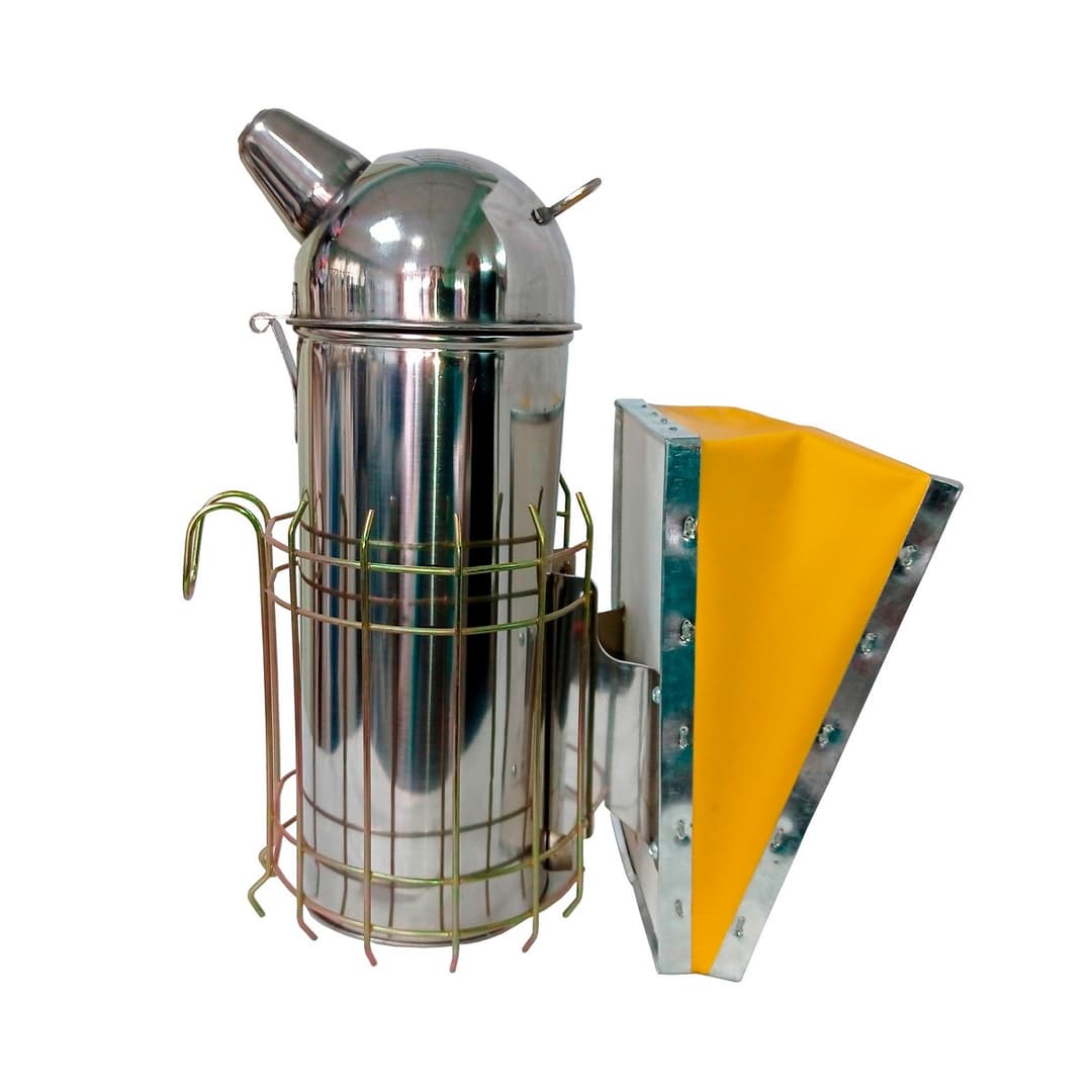 Дымарь пасечный "Европа" (нерж. сталь, купол, пвх мех, с ограждением, без стакана h-300) - Image 2