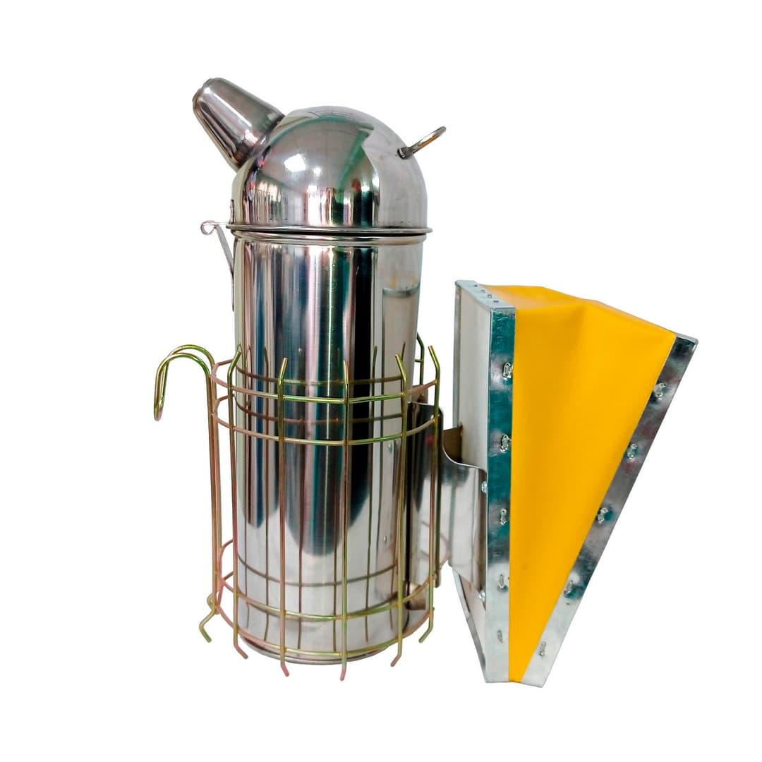 Дымарь пасечный "Европа" (нерж. сталь, купол, пвх мех, с ограждением, без стакана h-300) - Image 3