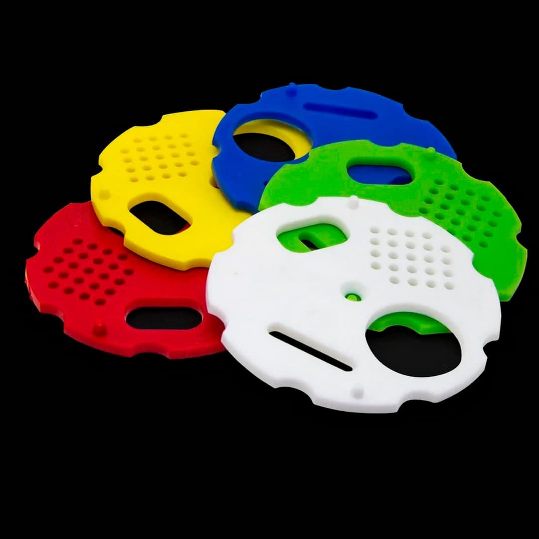 Заградитель летка круглый D85 (красный, 4-х позиционный, пластиковый) - Image 2