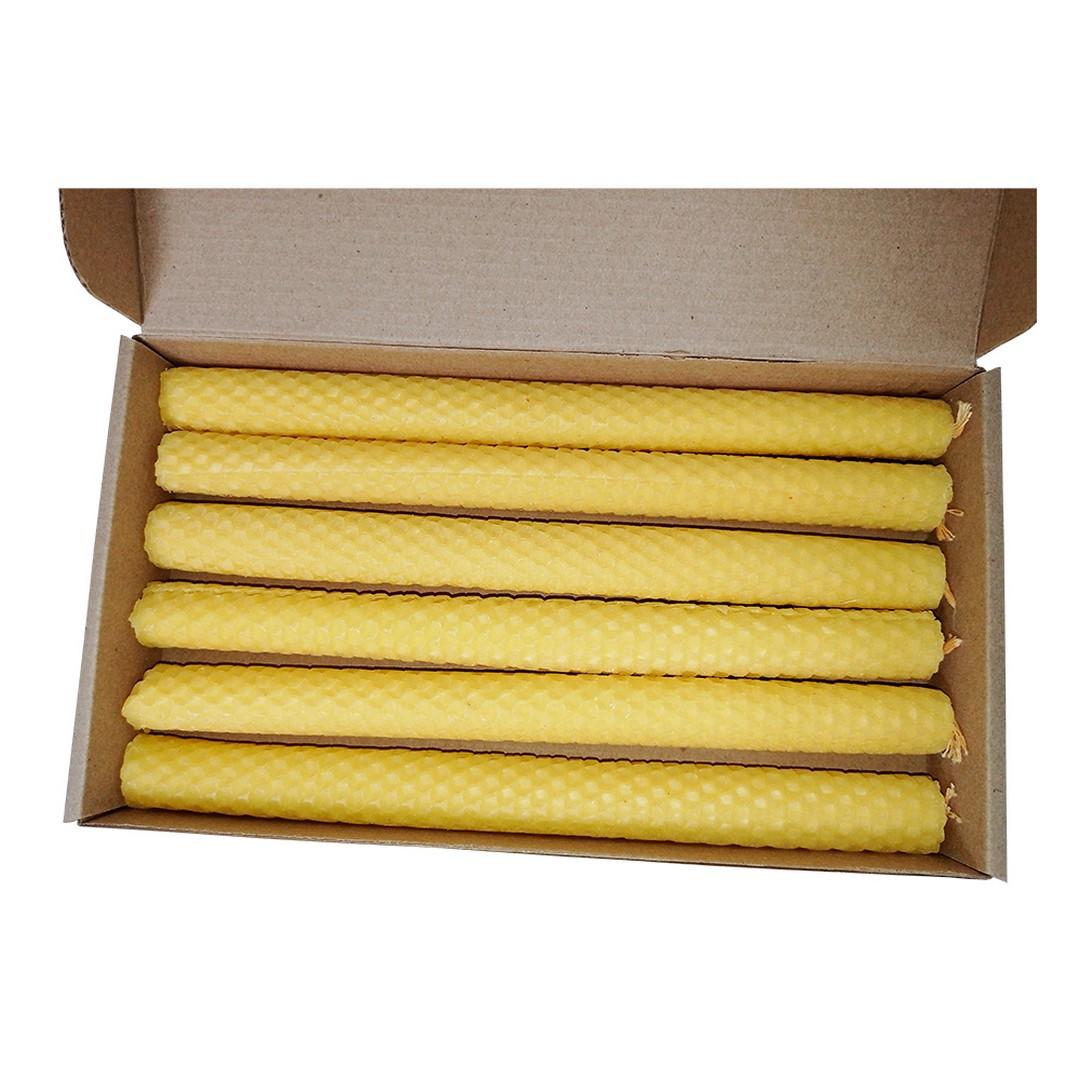 Свечи, набор 6шт, 240 мм (цвет жёлтый) - Image 2