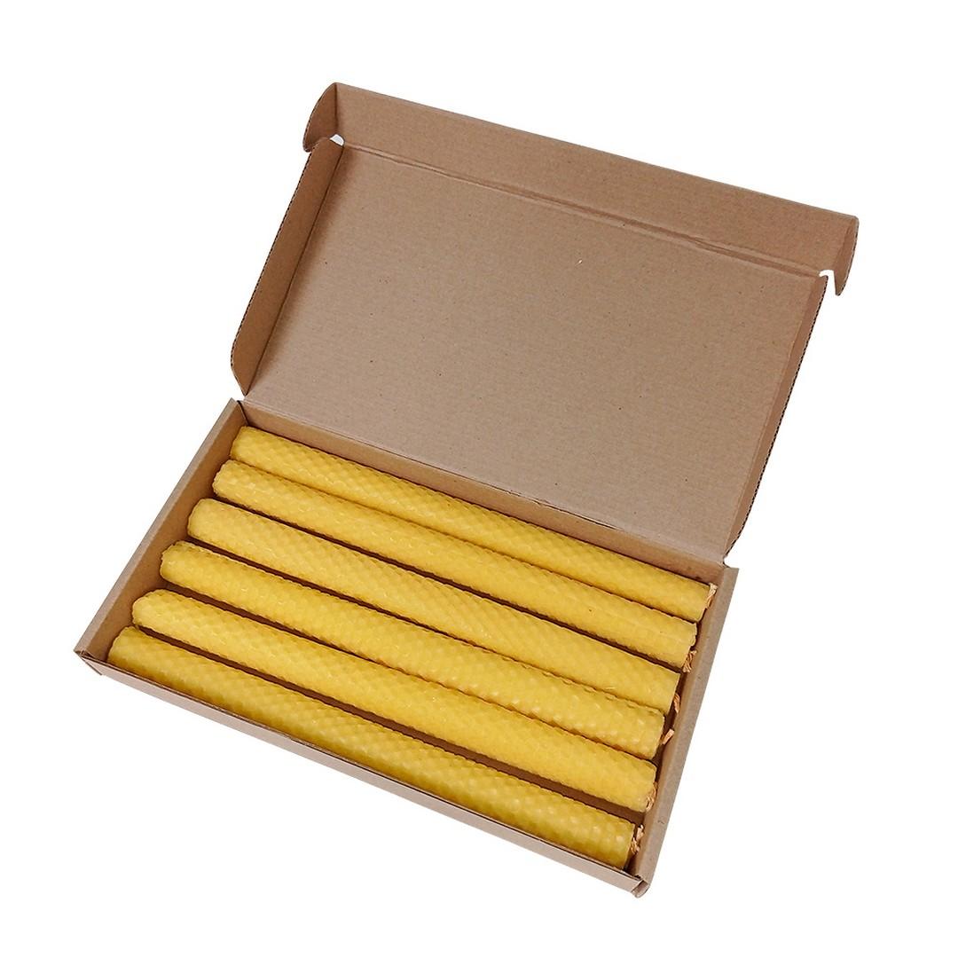 Свечи, набор 6шт, 240 мм (цвет жёлтый) - Image 4