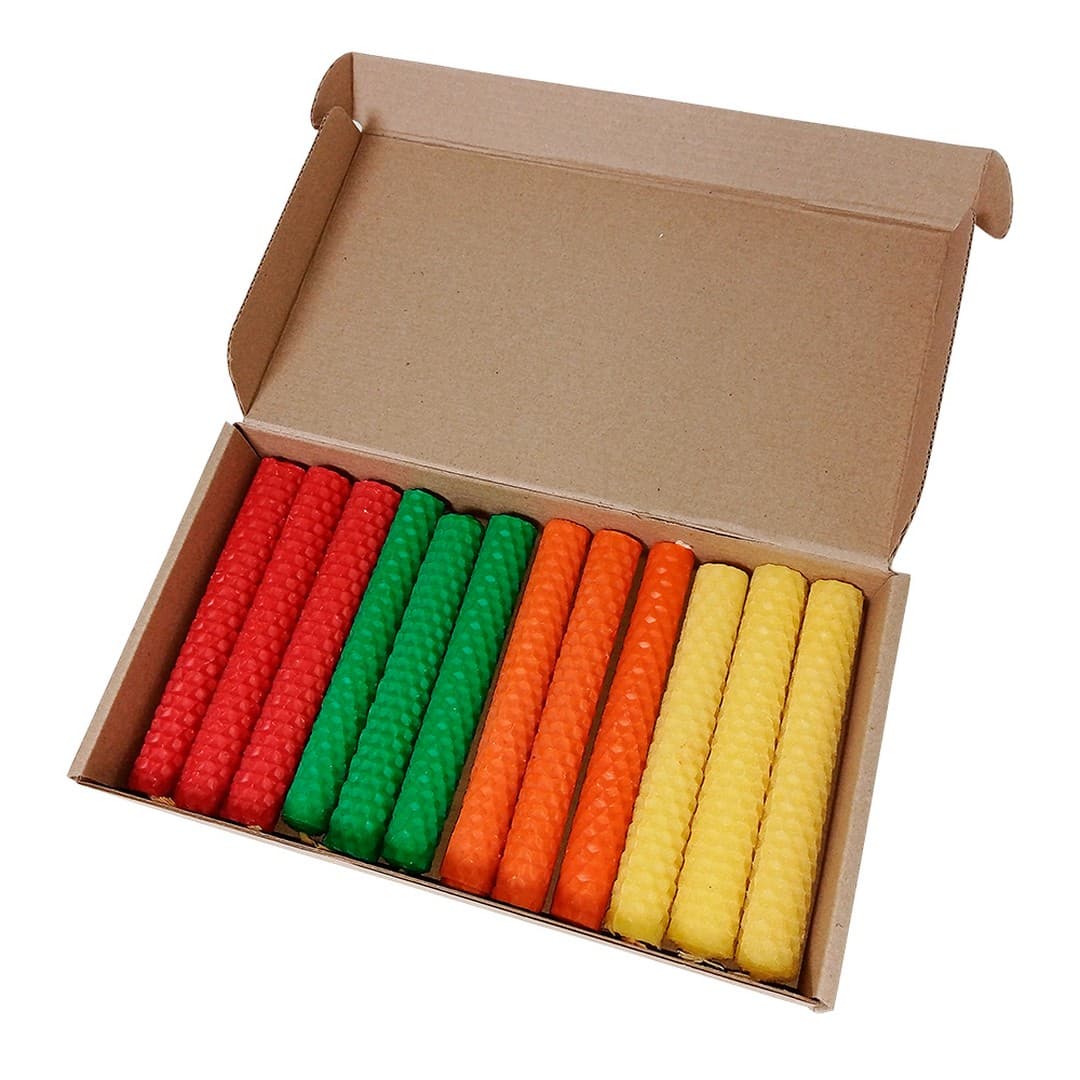 Свечи, набор 12 шт, 130мм (цвет микс) - Image 4