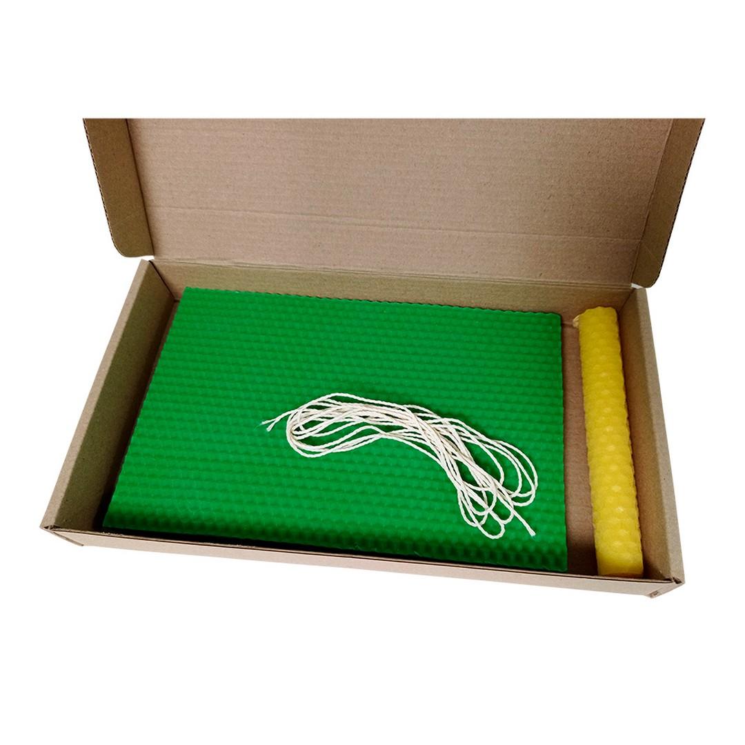 Набор цветной вощины для изготовления свечей, 130*200мм, цвет зеленый, 10 шт - Image 2