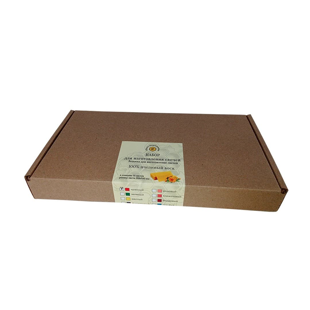 Набор цветной вощины для изготовления свечей, 130*200мм, цвет красный, 10 шт. - Image 4