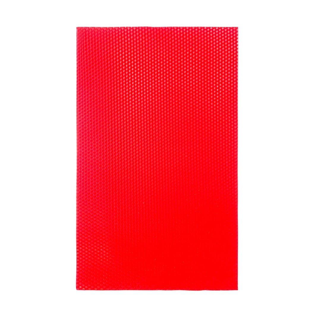 Цветная вощина  для изготовления свечей, 260*400мм, цвет красный, 1 лист